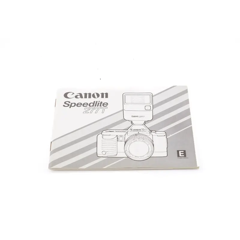 Canon Speedlite 277T Instructions
