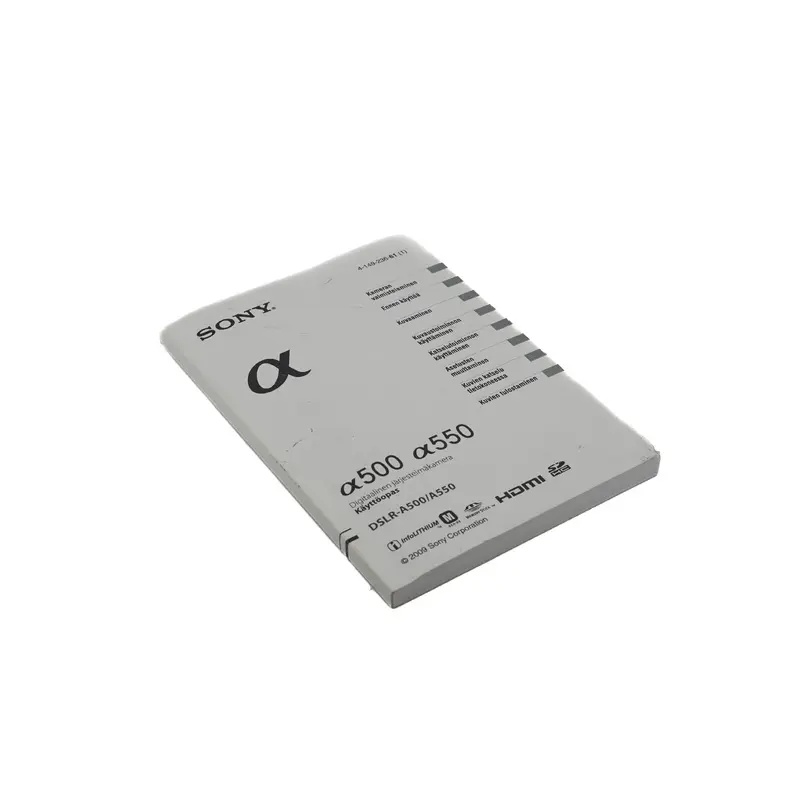 Sony A500 / A550 Instructions