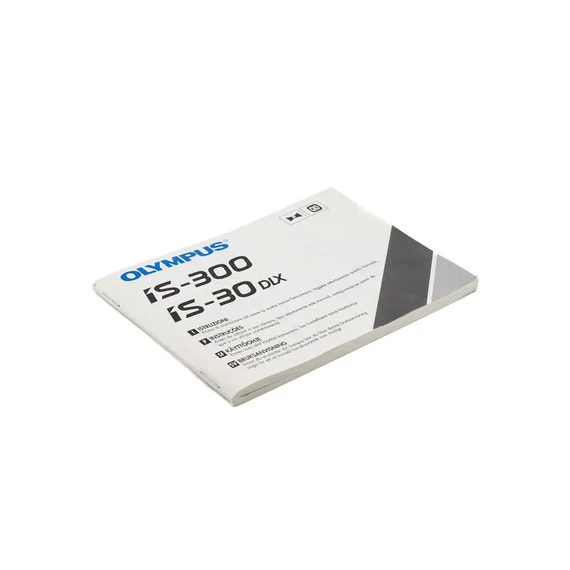 Olympus IS-300/Is-300DLX Instructions