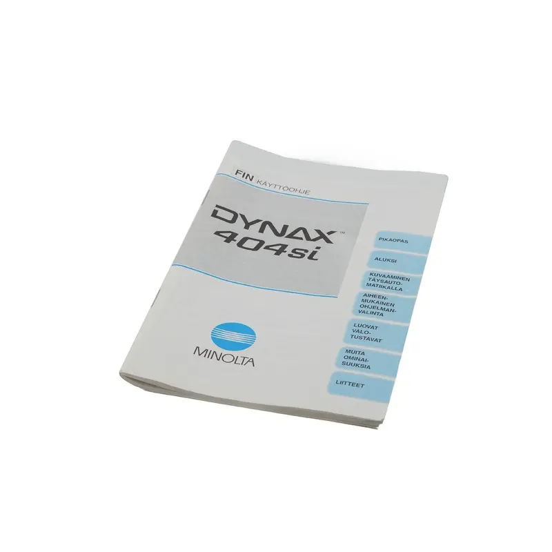 Minolta Dynax 404si Instructions