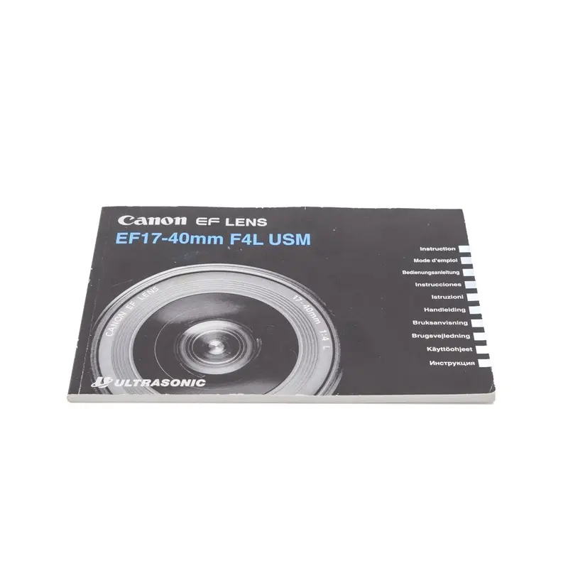 Canon 17-40mm f4 L USM Manual