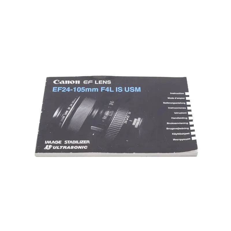 Canon 24-105mm f4 L IS USM Instructions