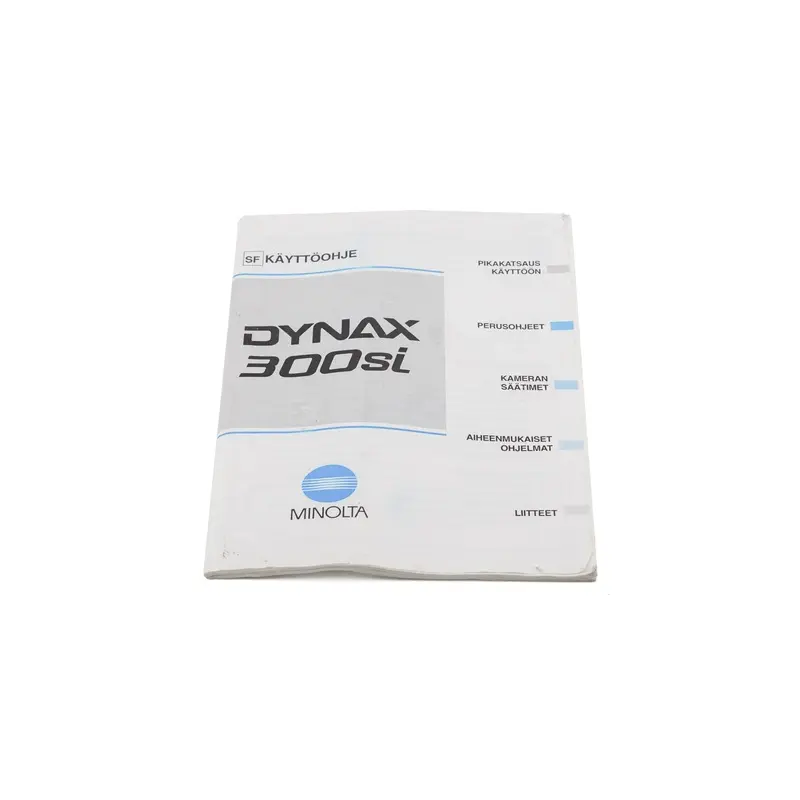 Minolta Dynax 300si Instructions