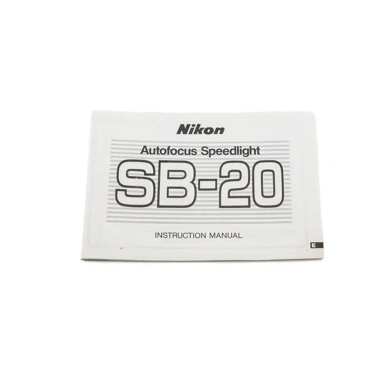 Nikon SB-20 Speedlight Instructions