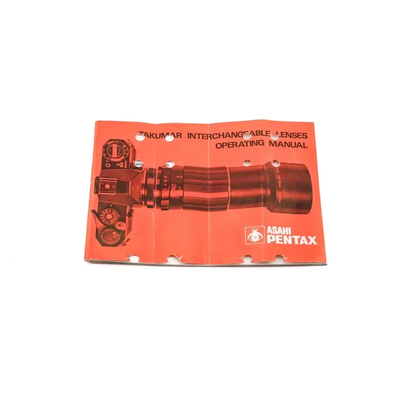Pentax Takumar Lenses Operating Manual