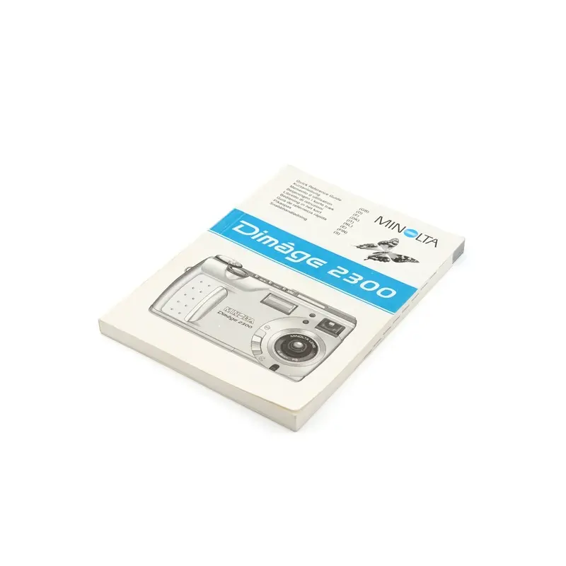 Minolta Dimage 2300 Instructions