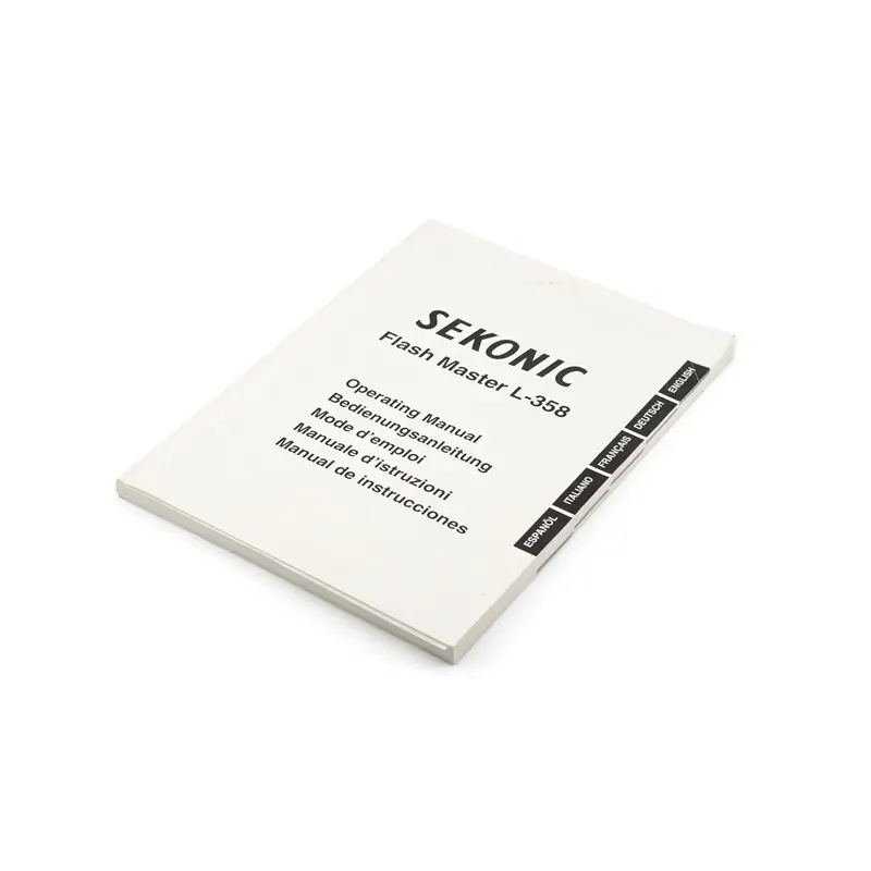 Sekonic Flash Master L-358 Instructions