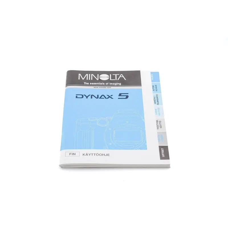 Minolta Dynax 5 Instructions