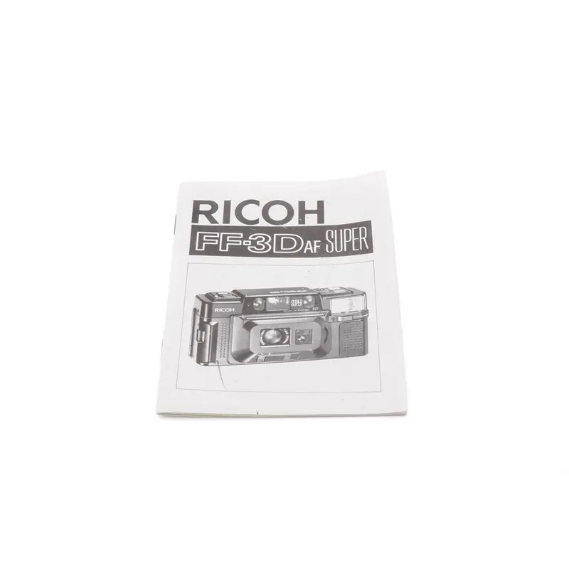 Ricoh FF-3D AF Super Instructions