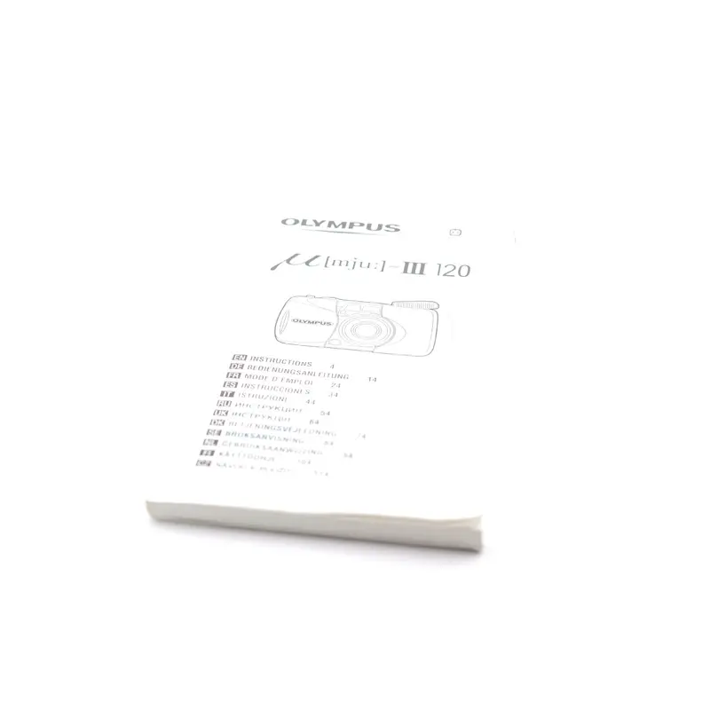 Olympus Mju III 120 Instructions