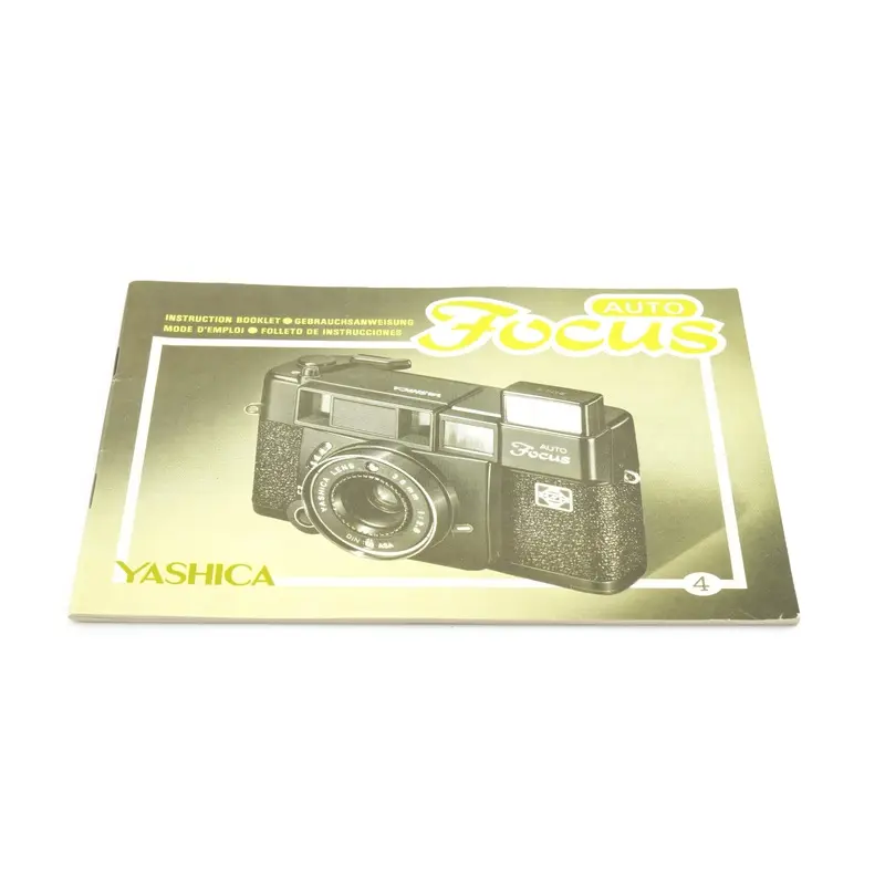 Yashica Auto Focus Instruction Booklet
