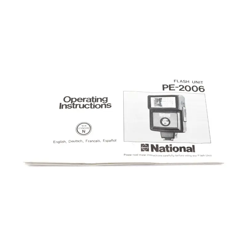 National PE-2006 Instructions