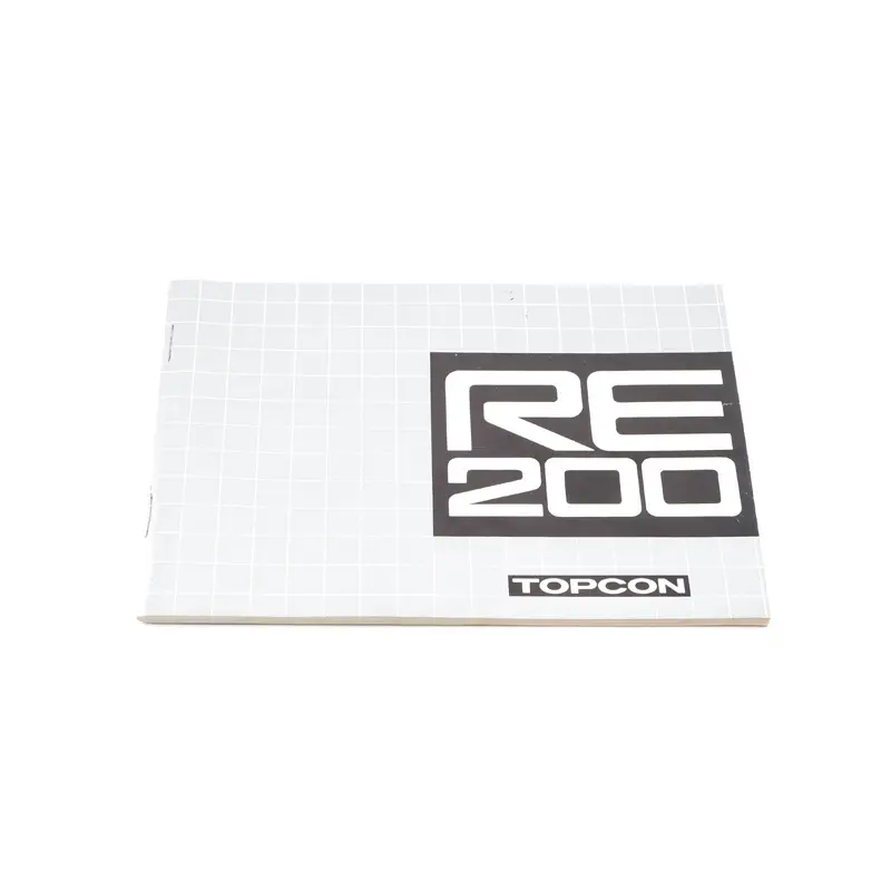 Topcon RE200 Instructions