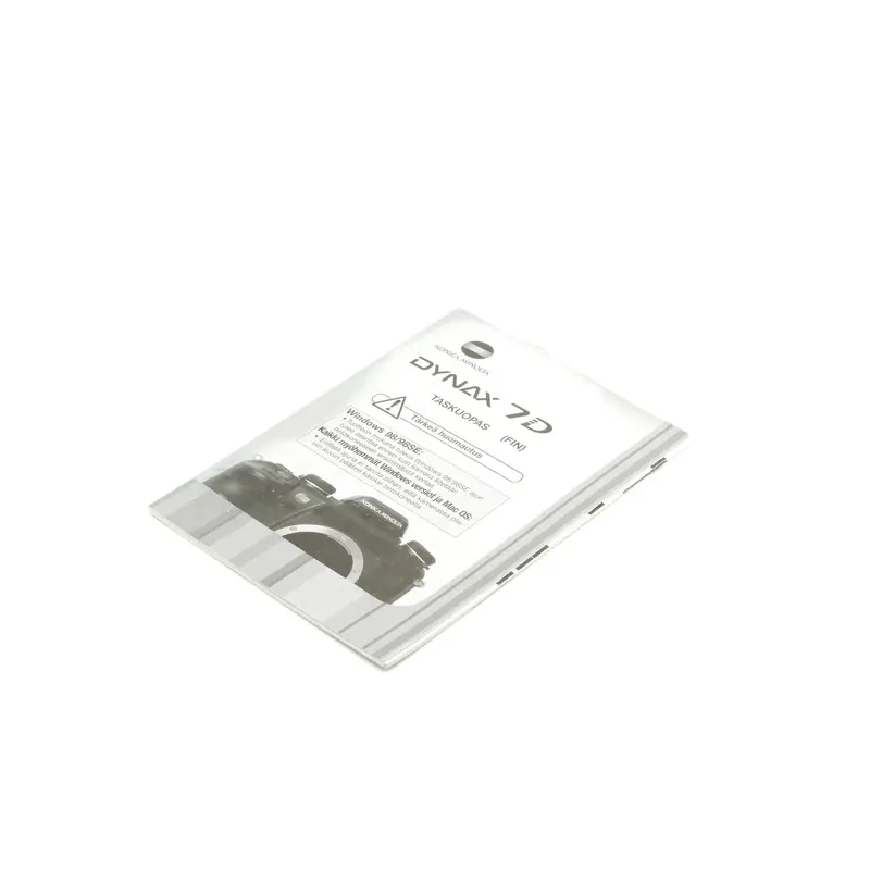 Konica Minolta Dynax 7D Instructions
