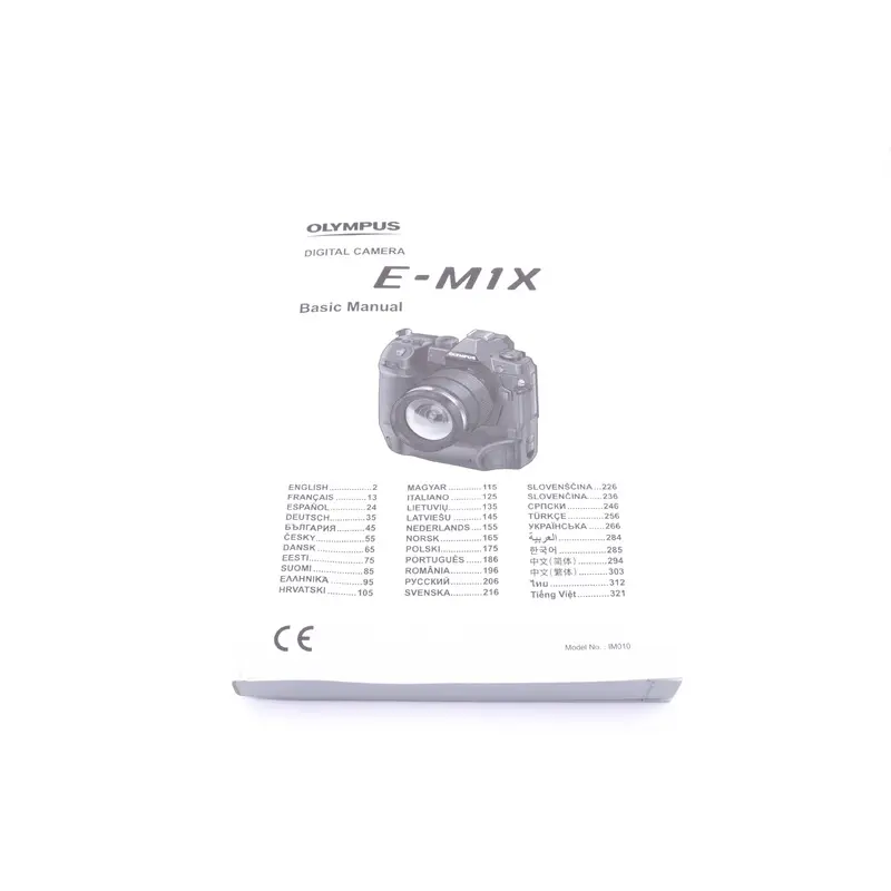 Olympus OM-D E-M1X Instructions
