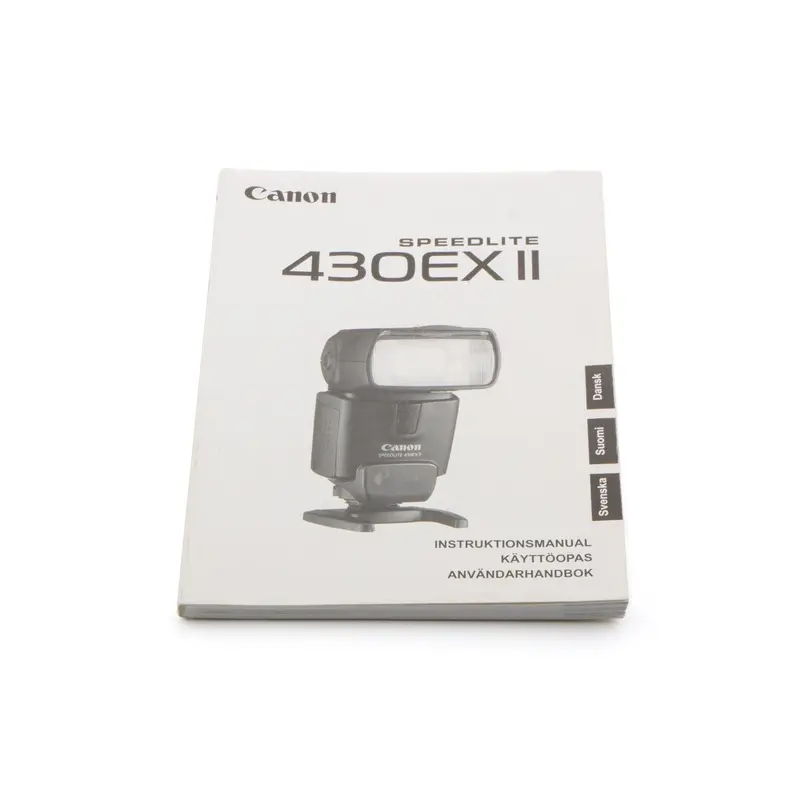 Canon 430EX II Speedlite Instructions