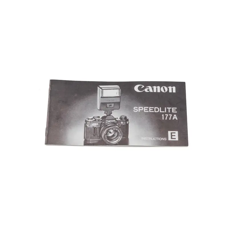 Canon Speedlite 177A Instructions