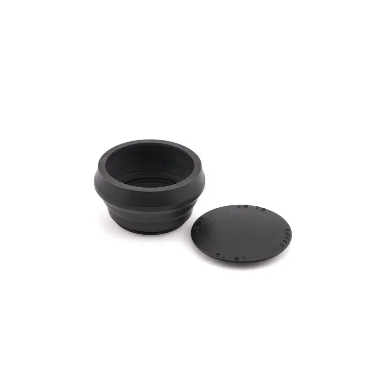Leica Screw-In Rubber Lens Hood  (90mm f4 Elmar-C (12517)) + Lens Cap (14191)