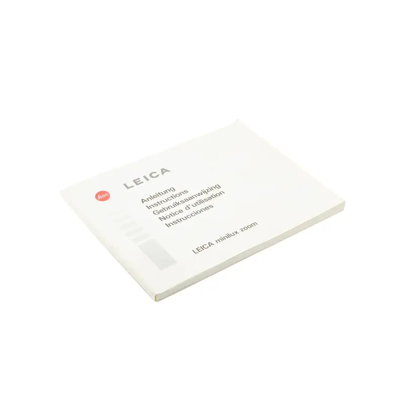 Leica Minilux Zoom Instructions