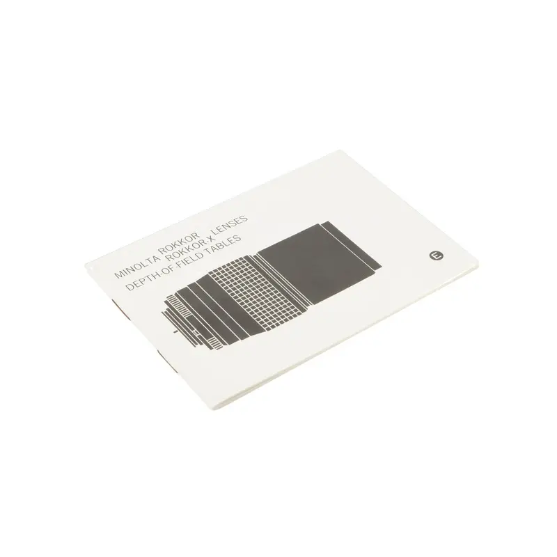 Minolta Rokkor / Rokkor-X Lens Depth-of-Field Table