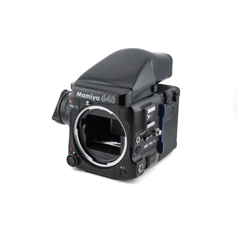Mamiya 645 Pro TL + 120/220 Roll Film Holder N + FP401 Prism Finder