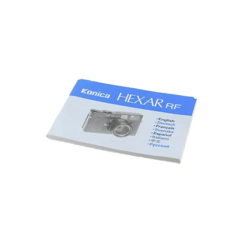Konica Hexar RF Instructions