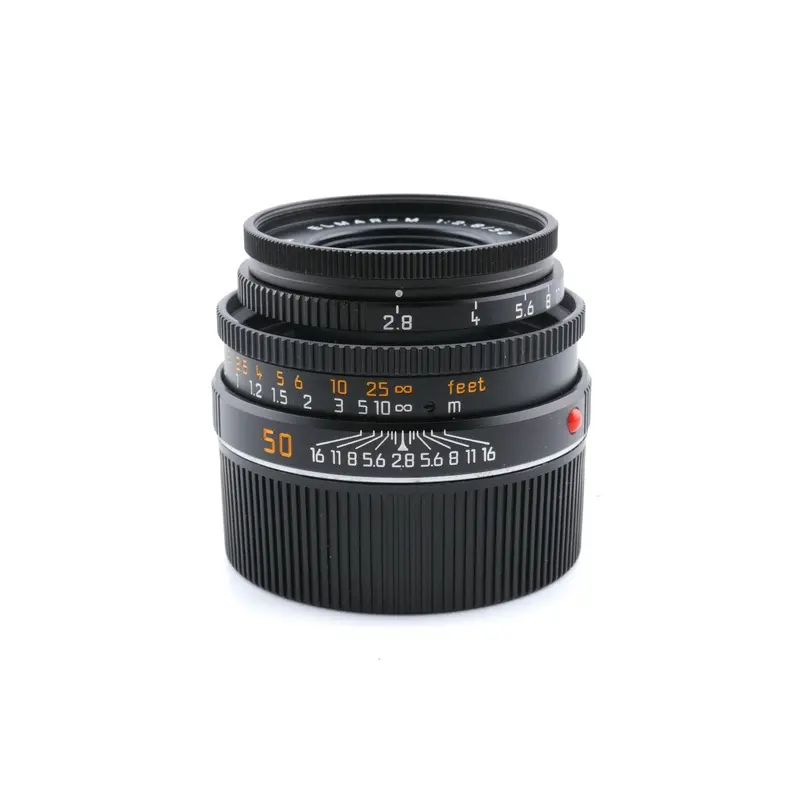 Leica 50mm f2.8 Elmar-M + Lens Hood (50mm f2.8 Elmar-M, Black) (12550)