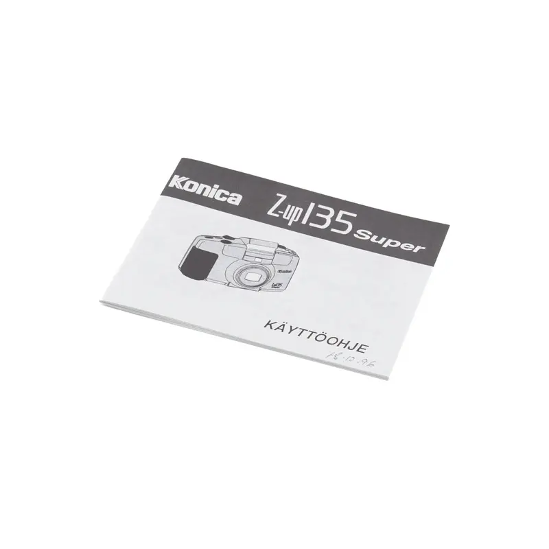 Konica Z-Up 135 Super Instructions