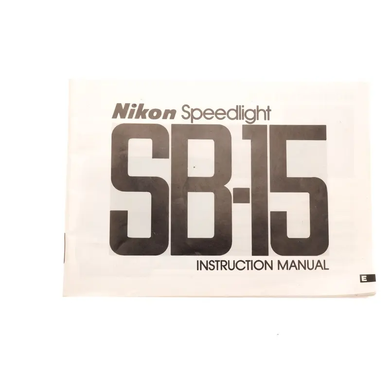Nikon SB-15 Instruction Manual