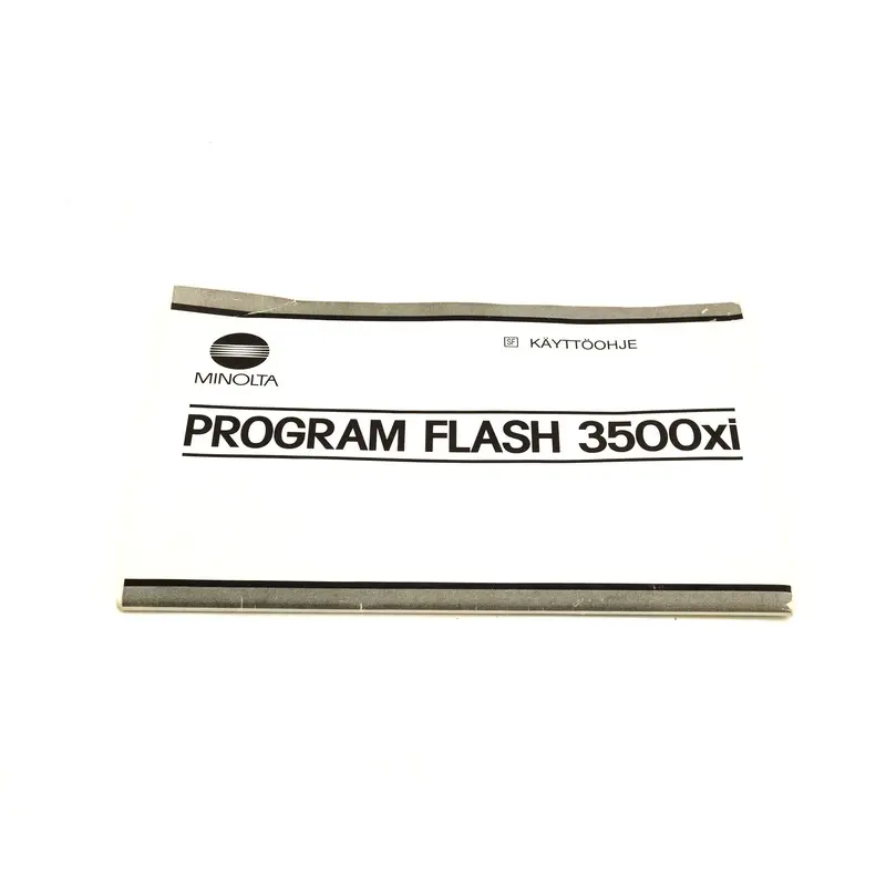 Minolta Program Flash 3500xi Instructions