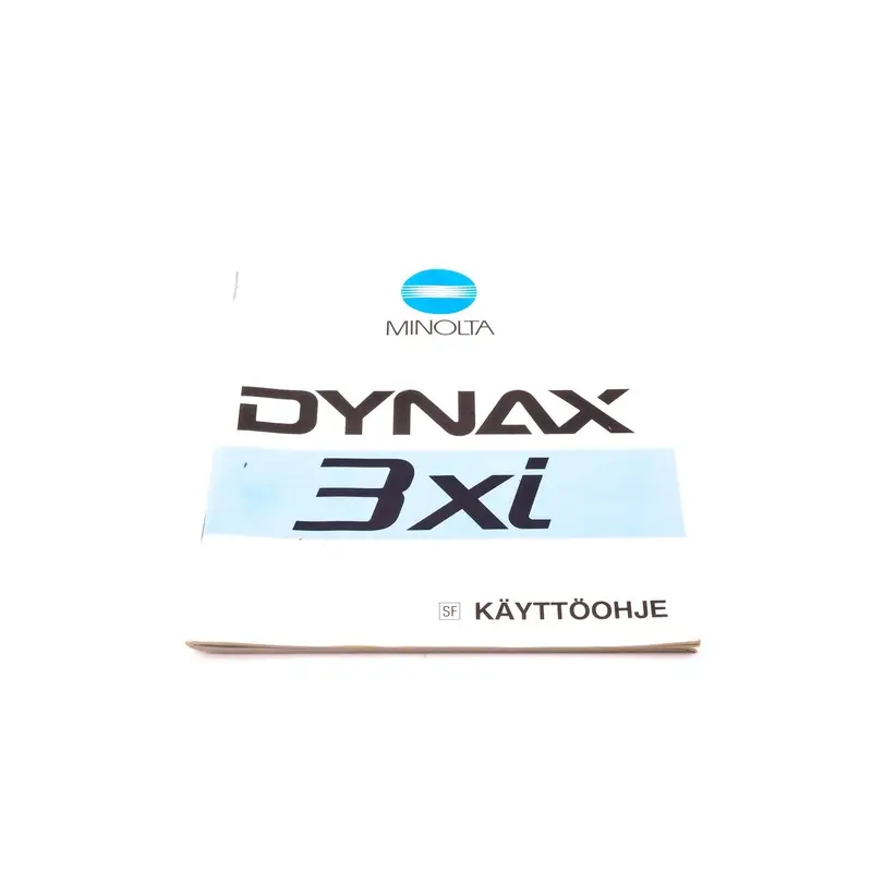 Minolta Dynax 3xi Instructions