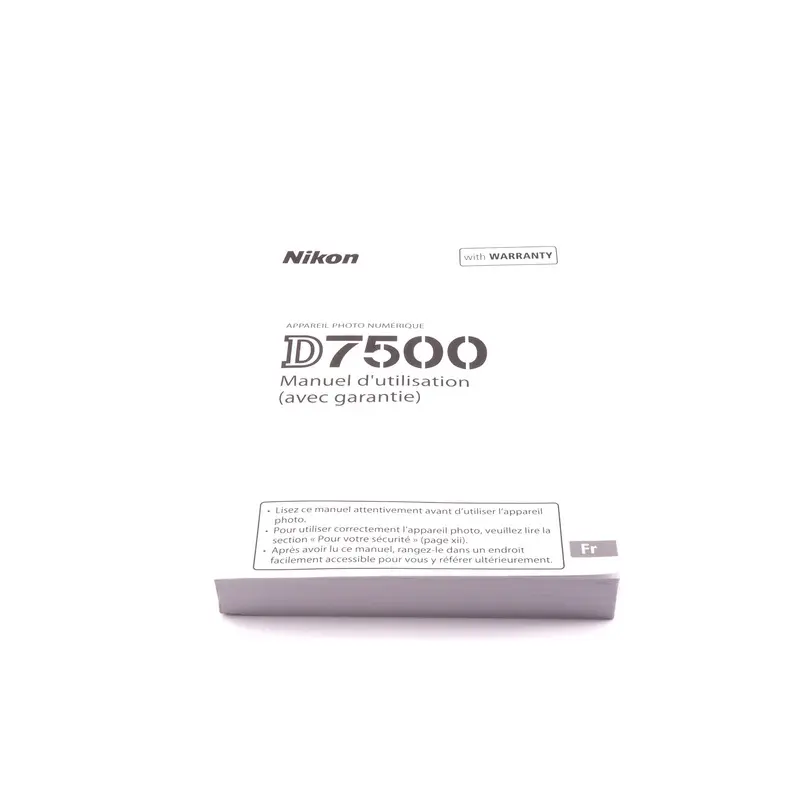 Nikon D7500 Instructions
