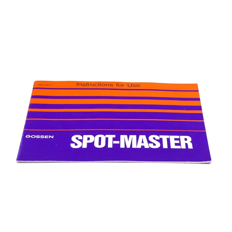 Gossen Spot-Master Instructions