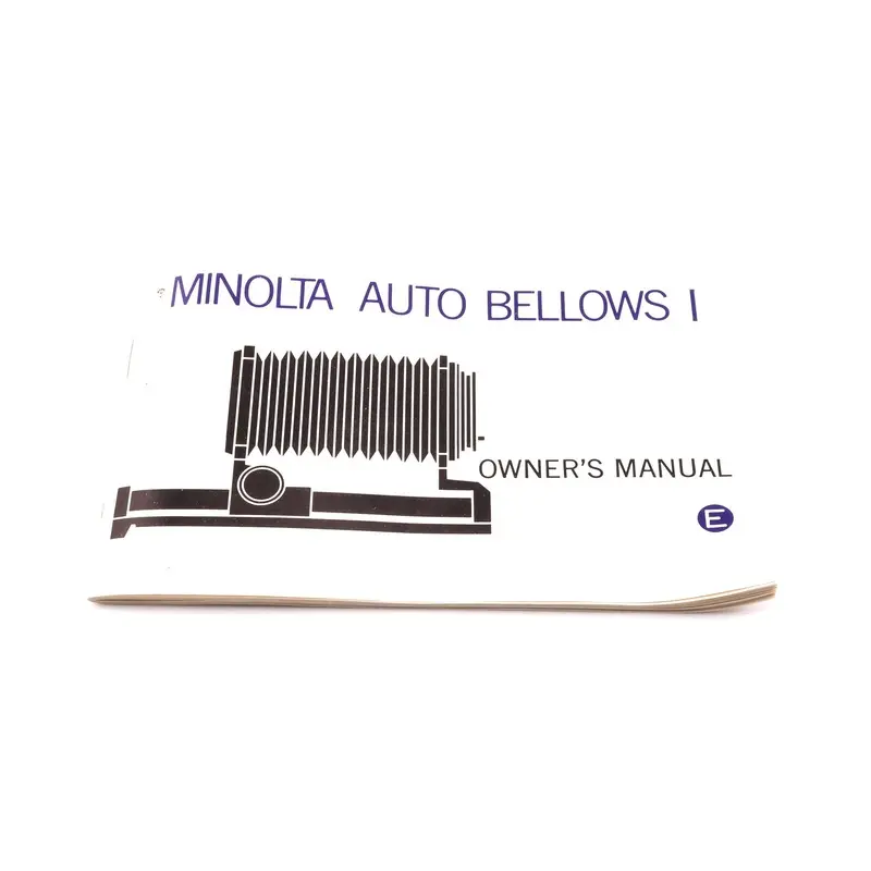 Minolta Auto Bellows I Instructions