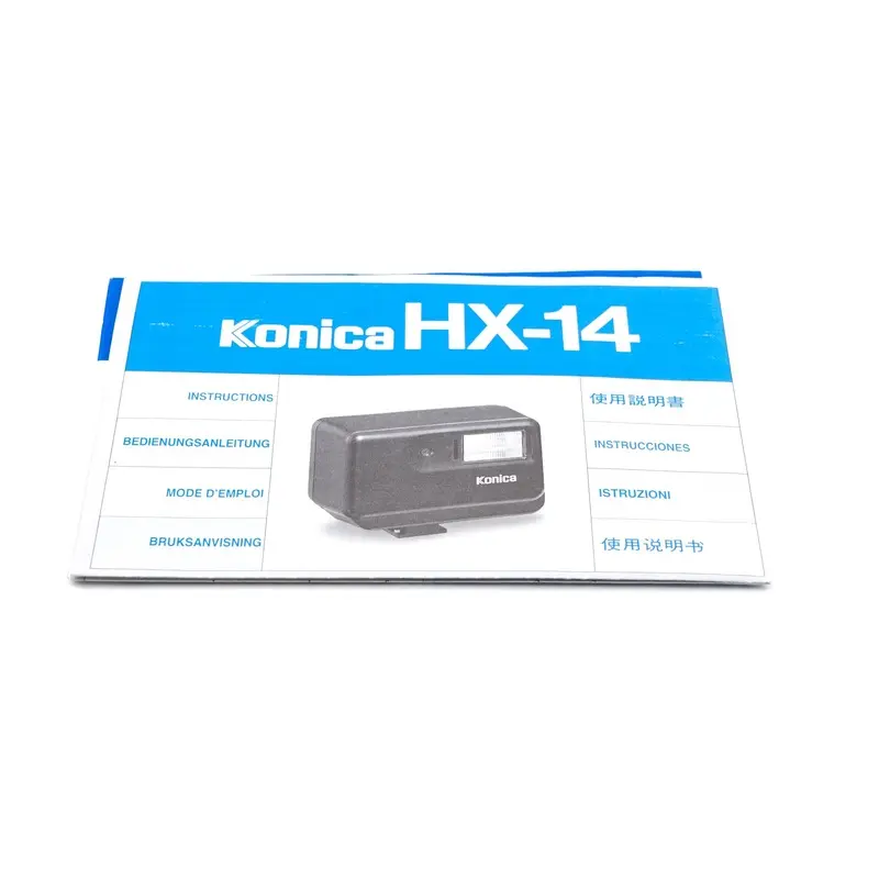 Konica HX-14 Flash Instructions