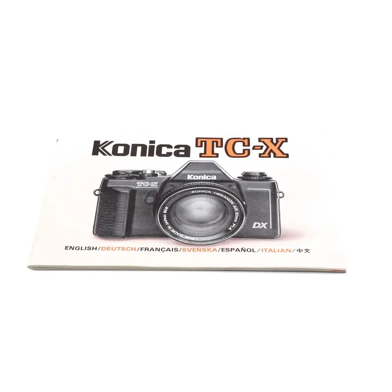 Konica TC-X Instructions