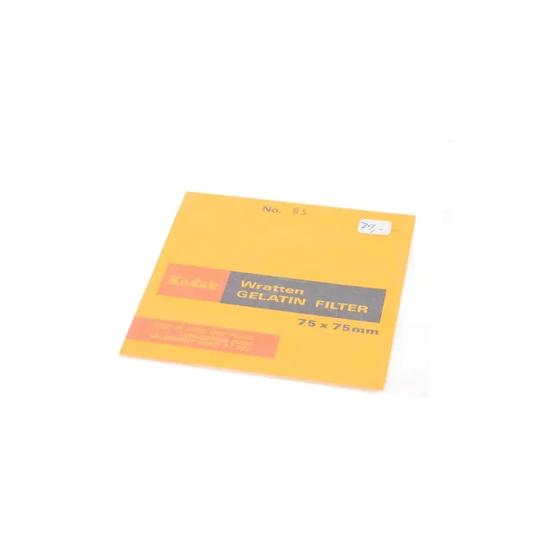 Kodak 75 x 75 mm Color Correction Filter Wratten Gelatin 85