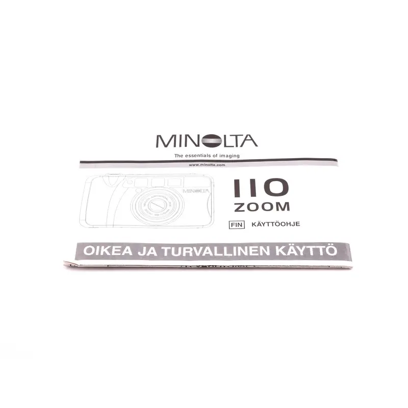 Minolta 110 Zoom Instructions