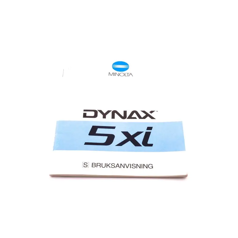 Minolta Dynax 5xi Instructions