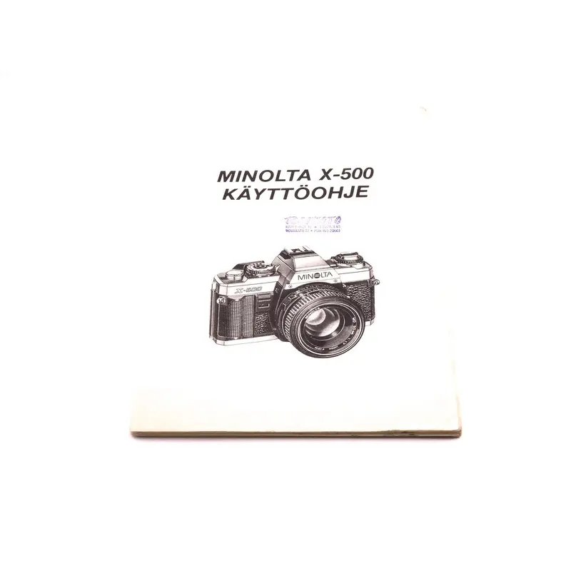 Minolta X-500 Owner's Manual