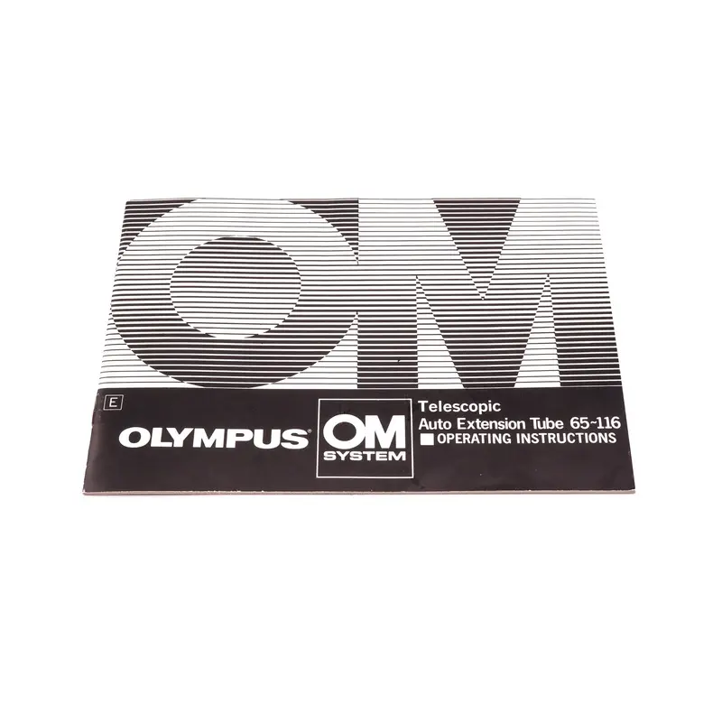 Olympus OM Telescopic Auto Tube 65-116 Instructions