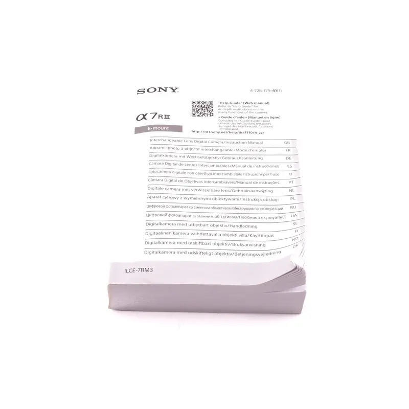 Sony A7 III Instructions
