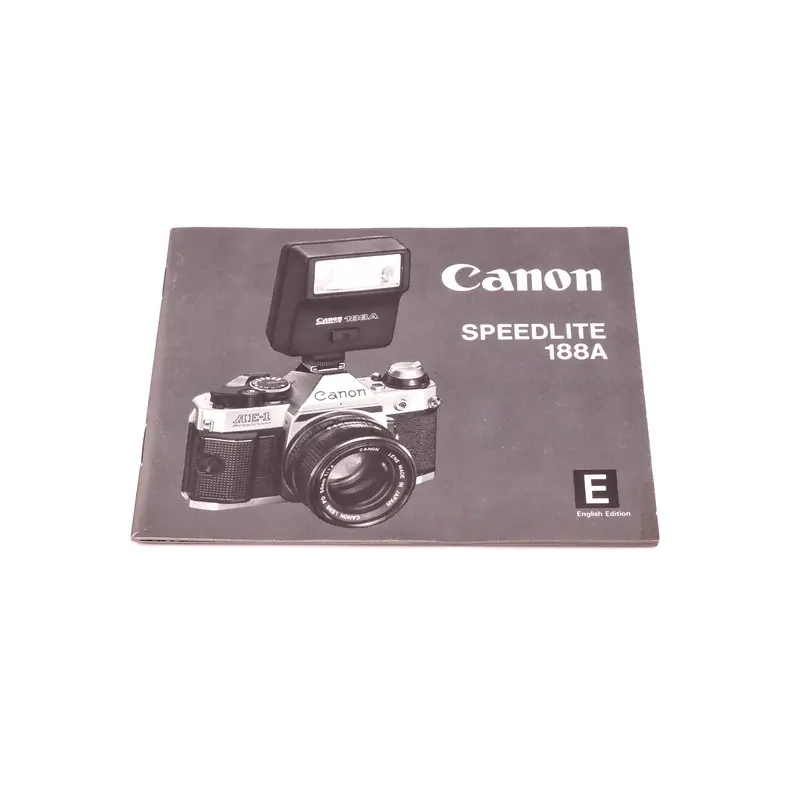 Canon Speedlite 188A Instructions