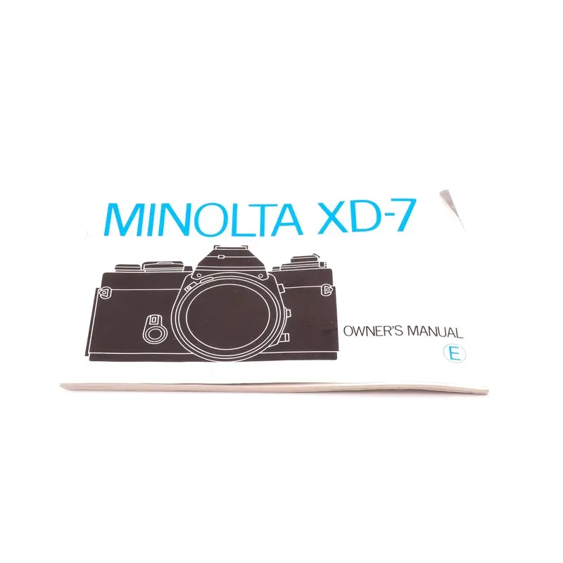 Minolta XD-7 Instructions