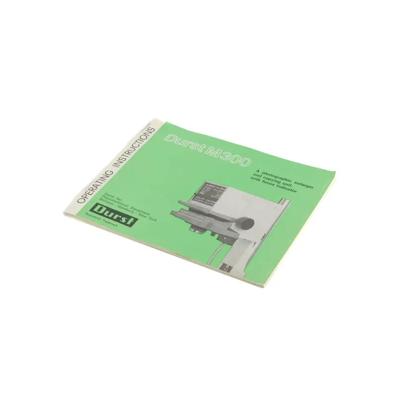 Durst M 300 Instructions