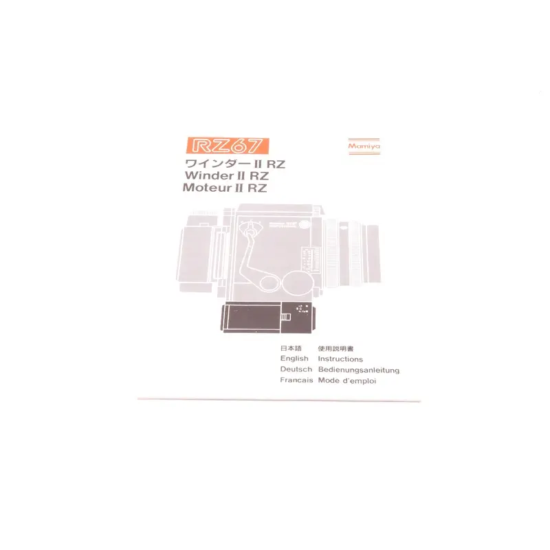 Mamiya RZ67 Winder II Instructions