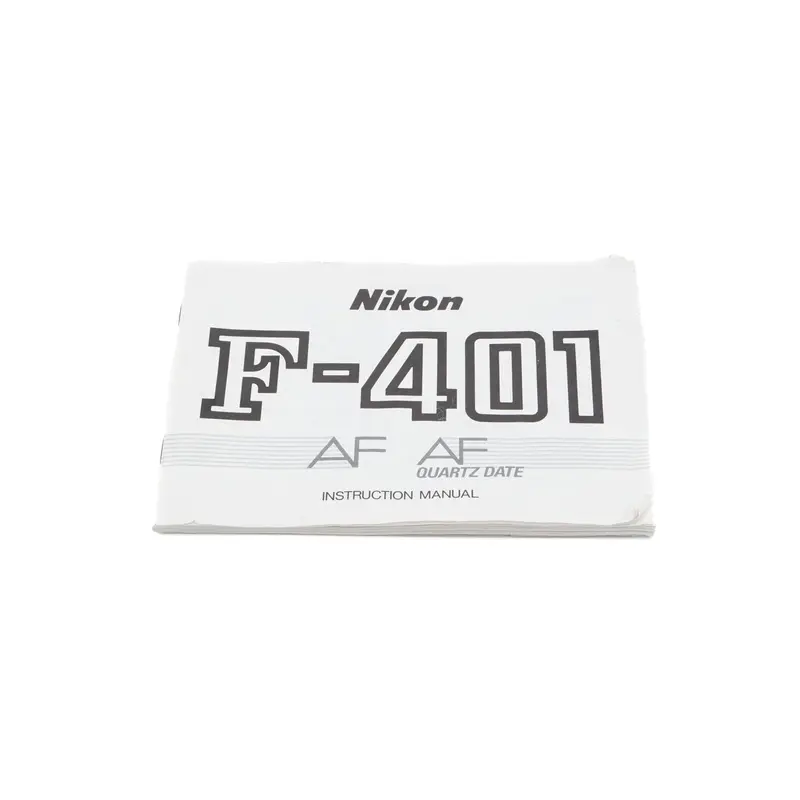 Nikon F-401 AF / AF Quartz Date Instructions