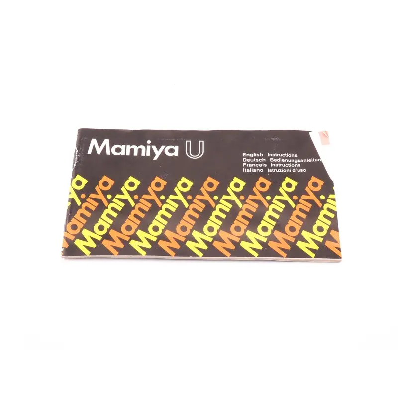 Mamiya U Instructions