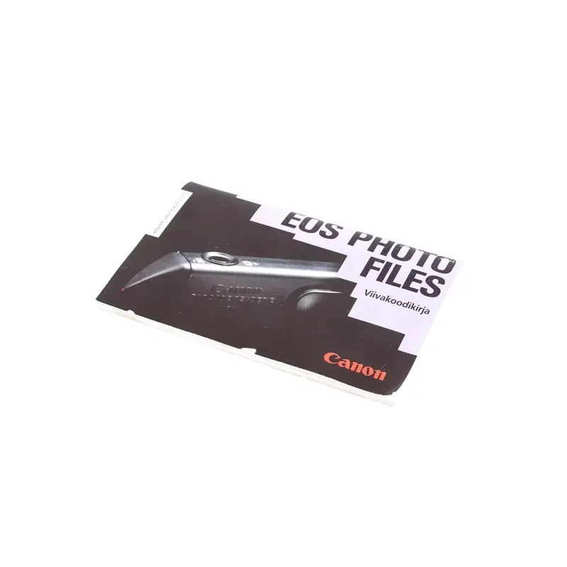 Canon EOS Photo Files Barcode Booklet