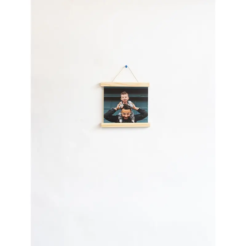 Poster with poster hanger mat